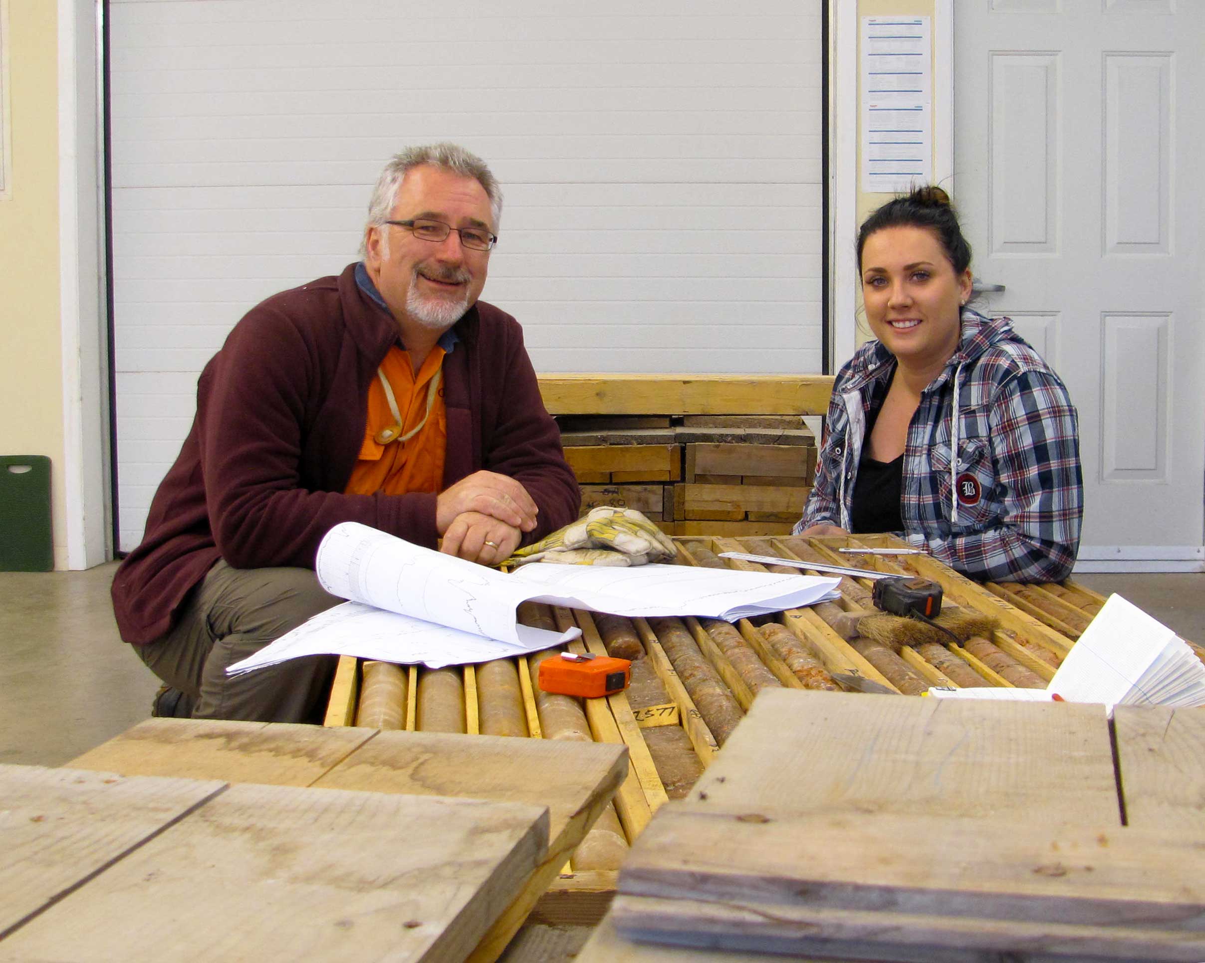 Logging Potash Drill Core Nova Scotia Canada